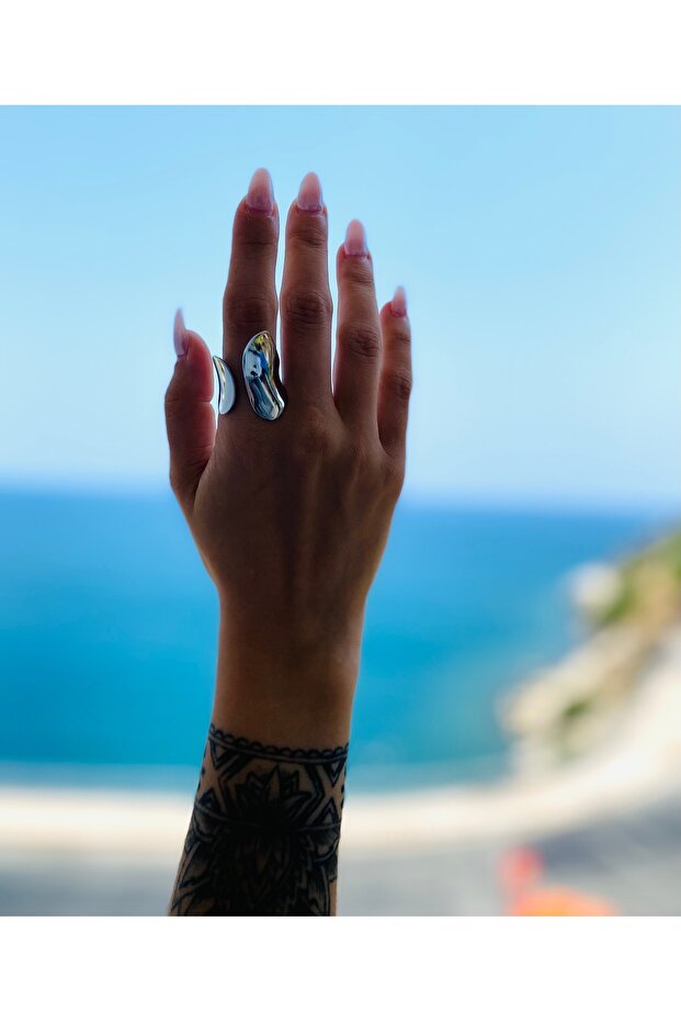 خاتم درع فضي - 1