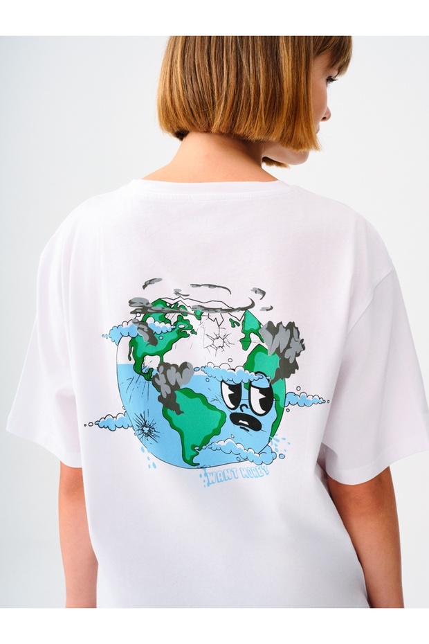 Kadın Baskılı Tişört - 5