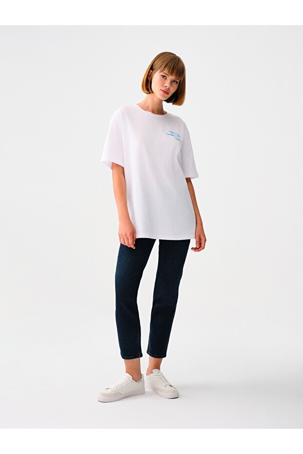 Kadın Baskılı Tişört - 2