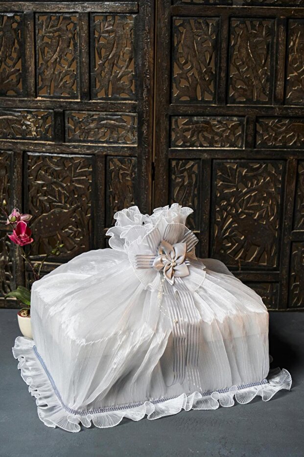 حزمة خاصة مع ربطات مكشكشة - رمادي - 3