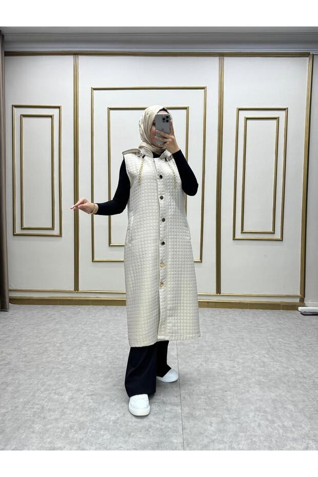 ELİT KAPÜŞONLU KAPİTONE YELEK - 8