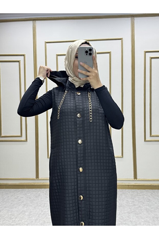 ELİT KAPÜŞONLU KAPİTONE YELEK - 4