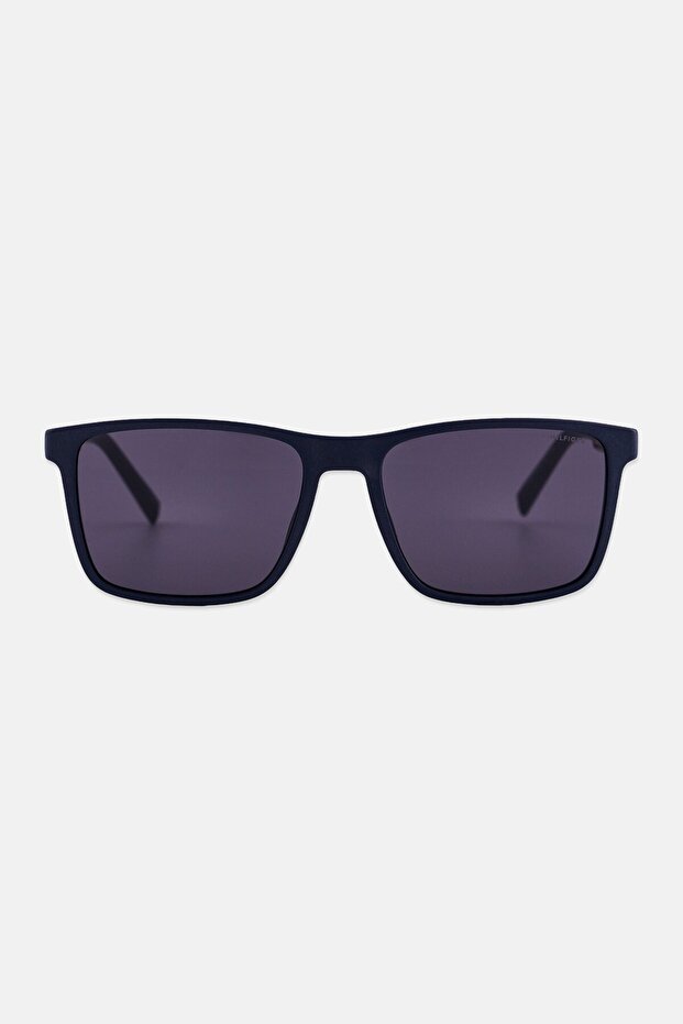 Men 2078948RU56IR Rectangular Sunglasses, Navy