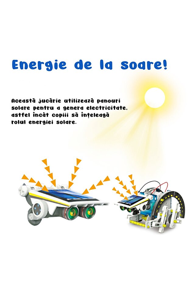 Pitikot® Solar Powered Robot Creation Set, 13 in 1 Robotics Kit, Educational Experiments - 6