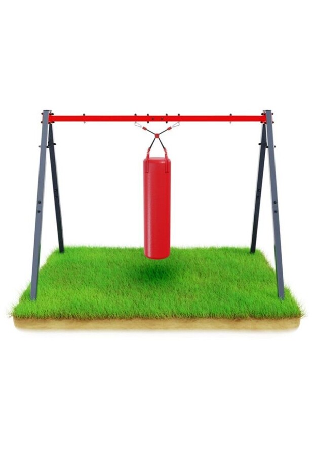 Double metal support for swing, maximum load 150 kg, 4 fixing hooks - 4