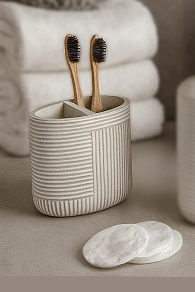 Scorro Banyo Seti 5 Parça - Bej - 7