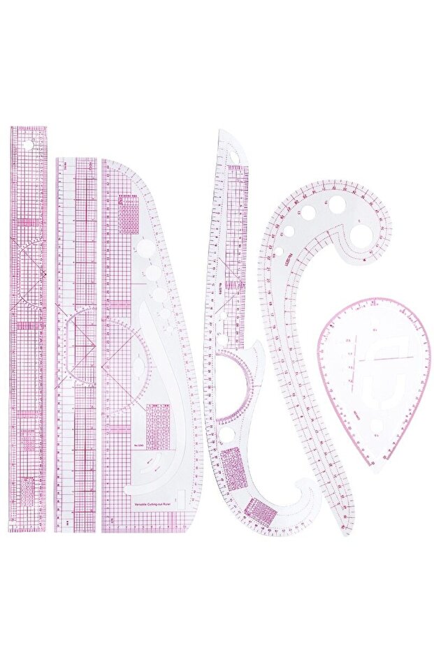 KRABALL French Curve Ruler Soft Patchwork Ruler Measure Tailor Ruler Drawing Template DIY Sewing ...