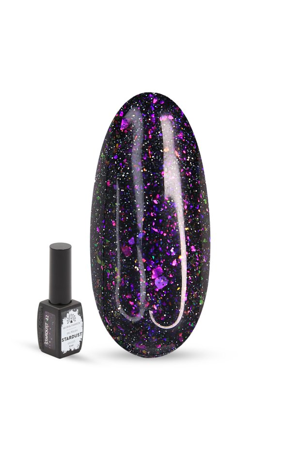 Stardust Gel Nail Polish – 22 Holographic Galaxy Colors, 8ml Each | Long-Lasting UV/LED Soak Off
