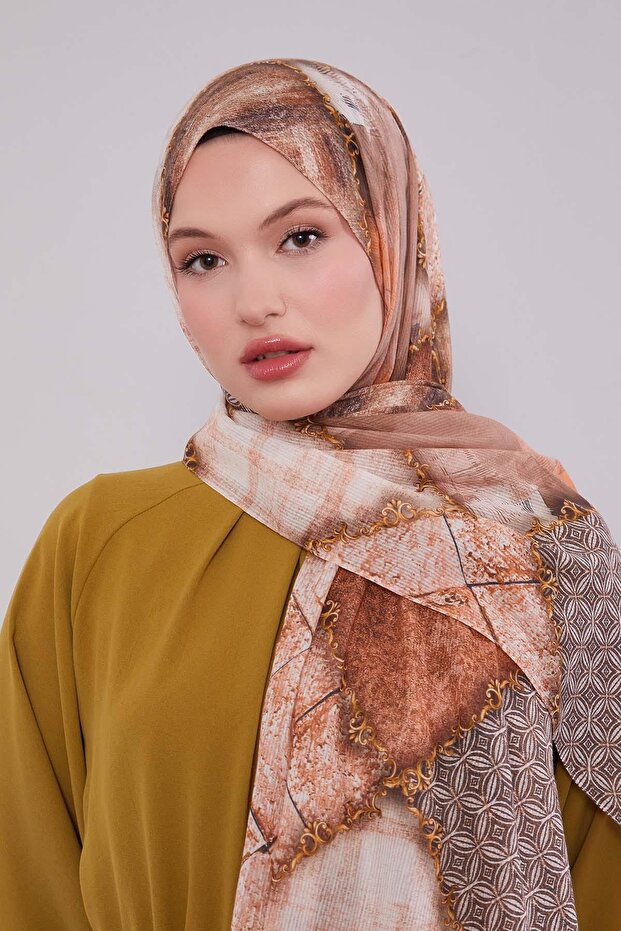 شال قطني بنمط مختلط من البلاط - 2
