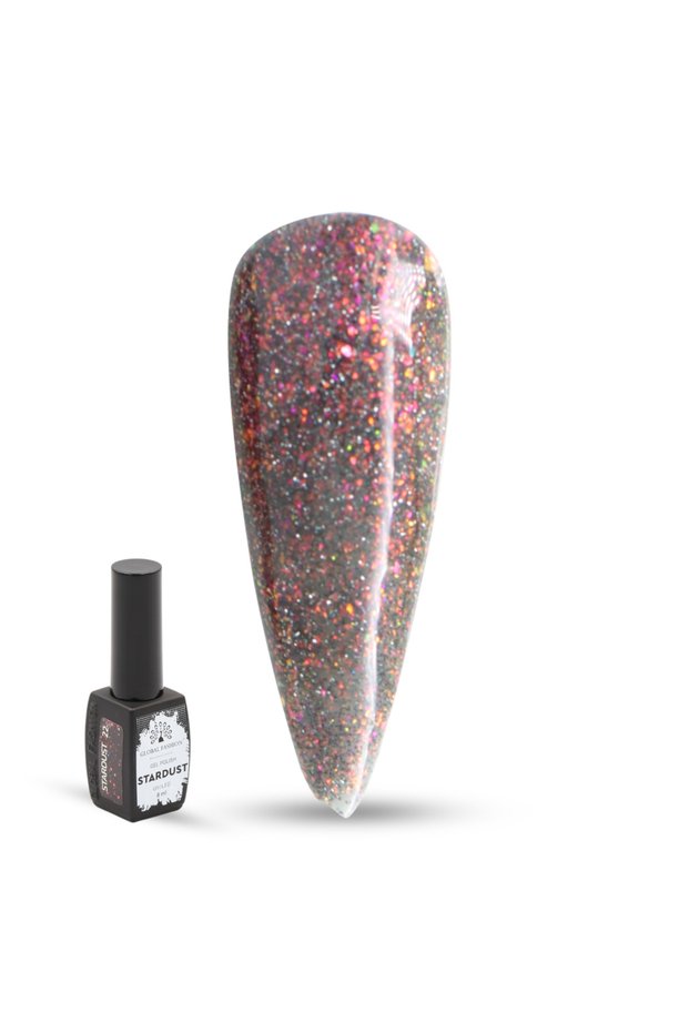 Stardust Gel Nail Polish – 22 Holographic Galaxy Colors, 8ml Each | Long-Lasting UV/LED Soak Off