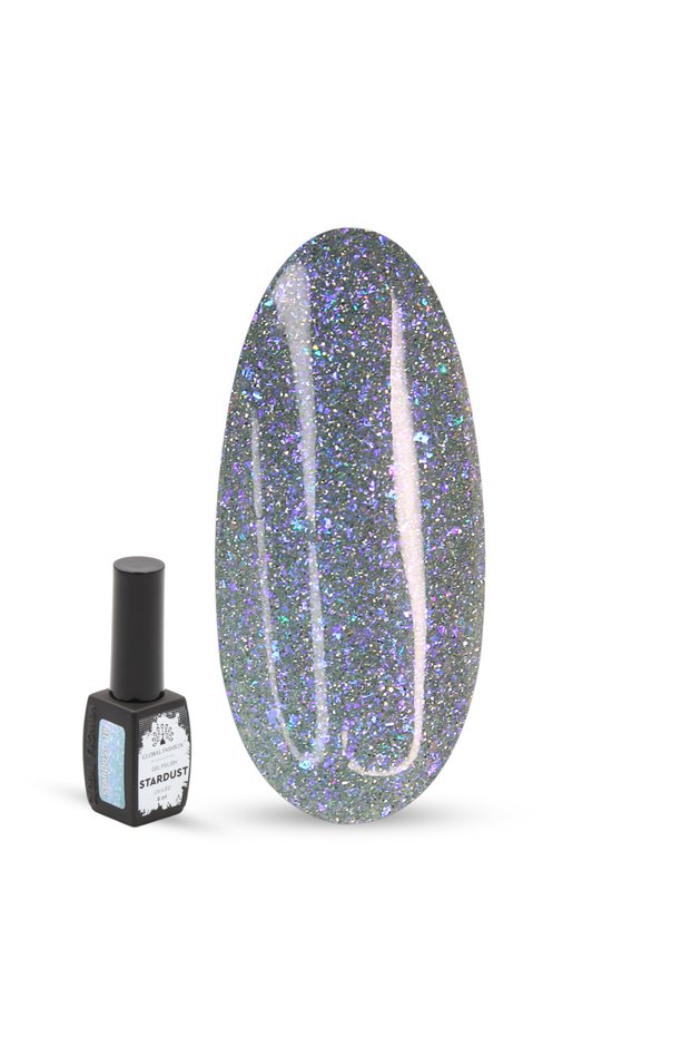 Stardust Gel Nail Polish – 22 Holographic Galaxy Colors, 8ml Each | Long-Lasting UV/LED Soak Off