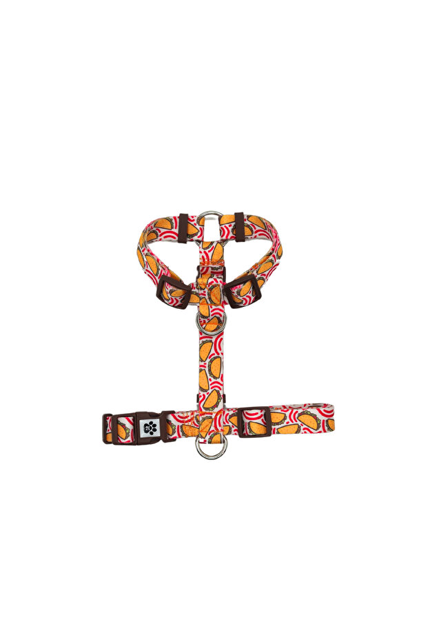 Recycled Patterned H Type Chest Collar - 1