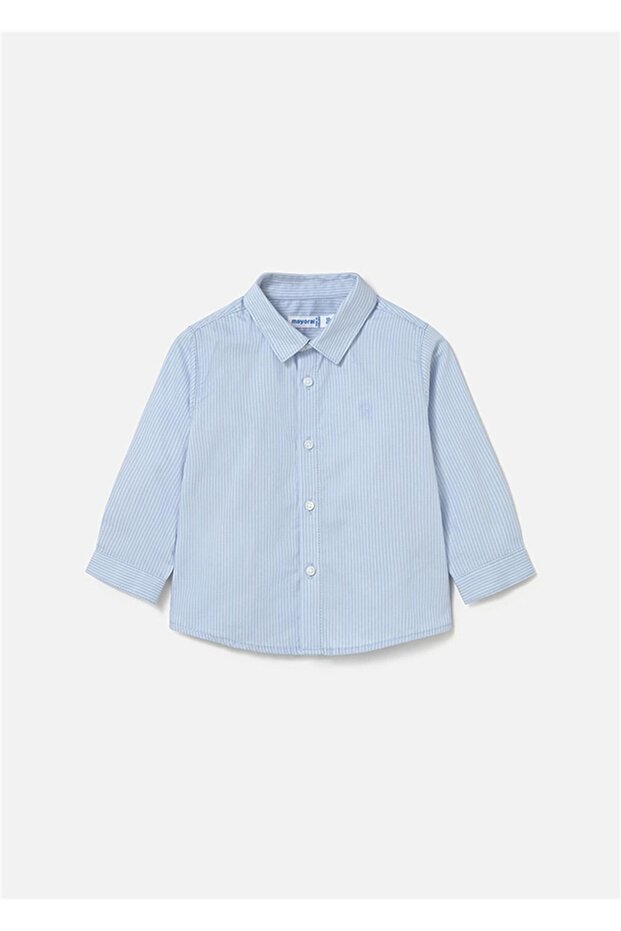 Erkek Bebek Basic Gömlek Açık Mavi 124 - 1