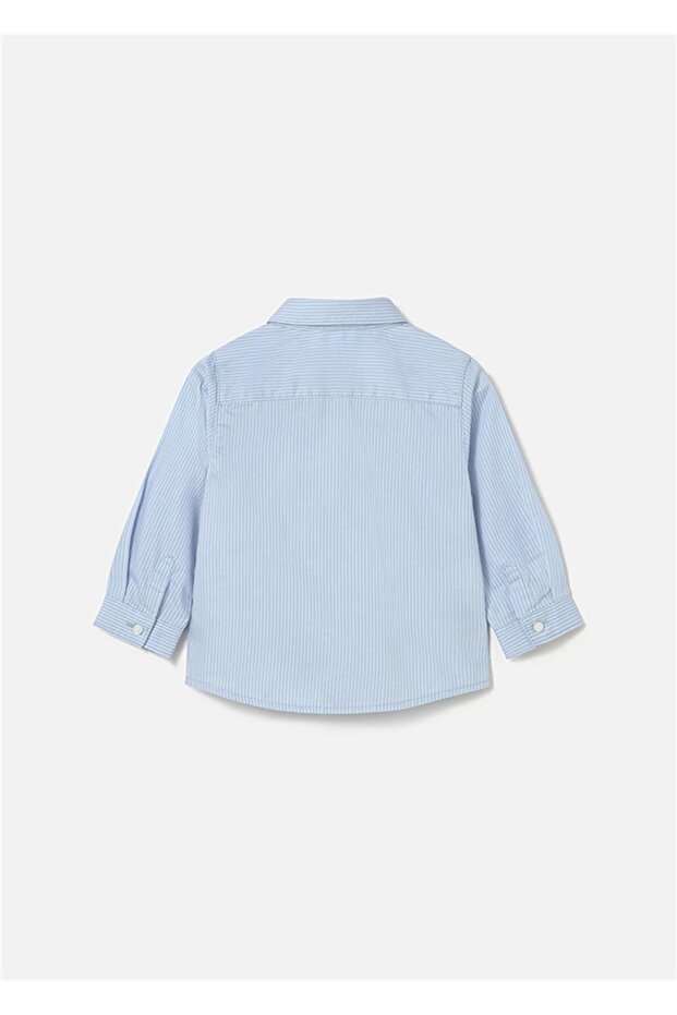 Erkek Bebek Basic Gömlek Açık Mavi 124 - 2
