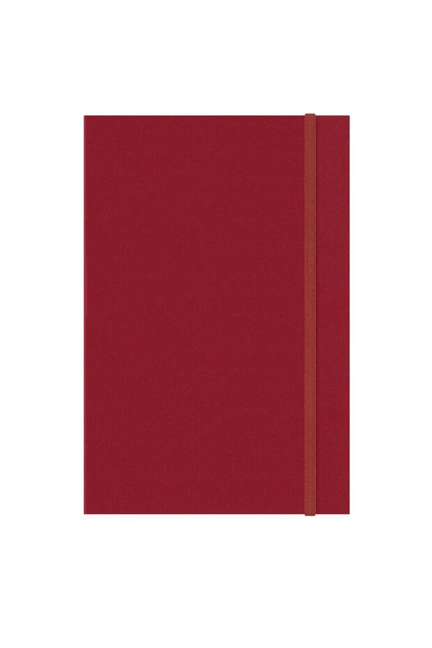 Kokea A5 Linen Fabric Hardcover Notebook Maroon