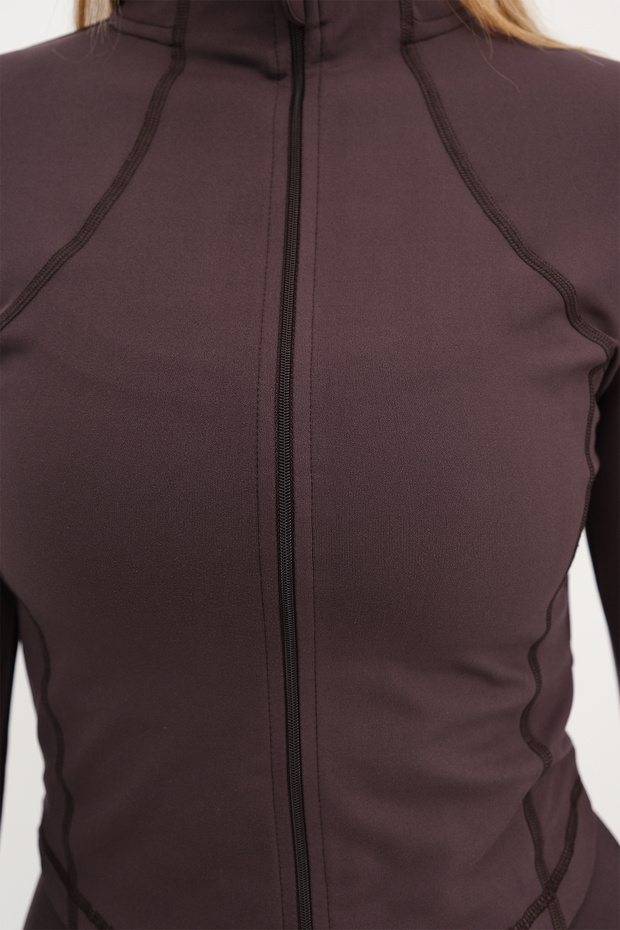 Fermuarlı Soft Kumaş Hırka H0089 - 3