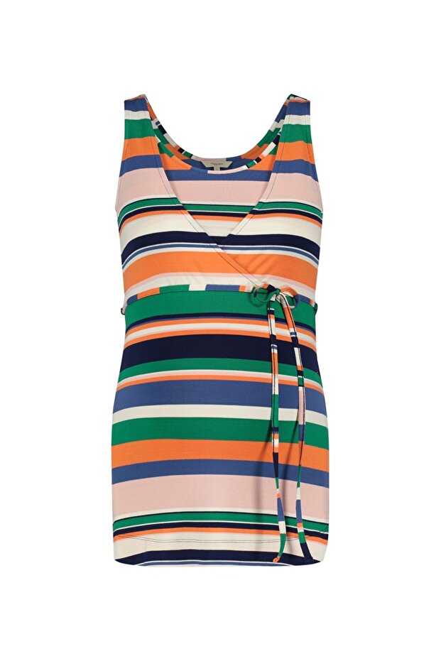 Ριγέ μπλούζα θηλασμού - 1