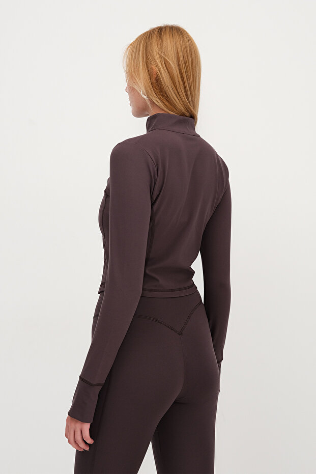 Fermuarlı Soft Kumaş Hırka H0089 - 5