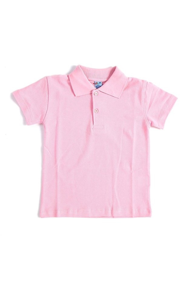 Pink Short Sleeve Solid Color Collared 6-17 Years Old Children's School Lacoste T-Shirt Polo Neck T-Shirt