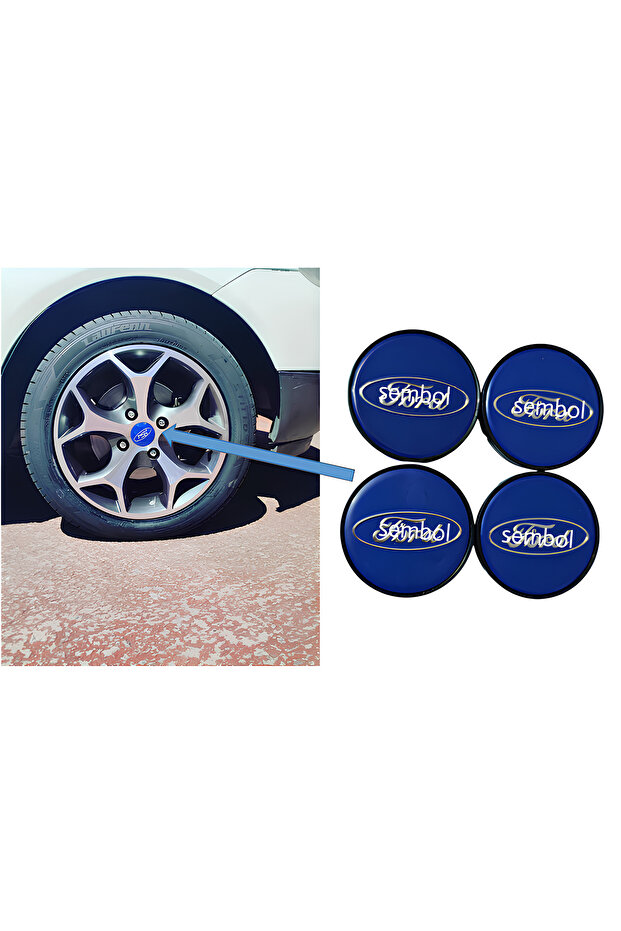 FOCUS MONDEO FİESTA Jant Göbeği 58/55 55 mm Yuva 4lü Set (YUVA İÇ ÇAPI 5.5 SANTİMSE UYUMLUDUR) - 1