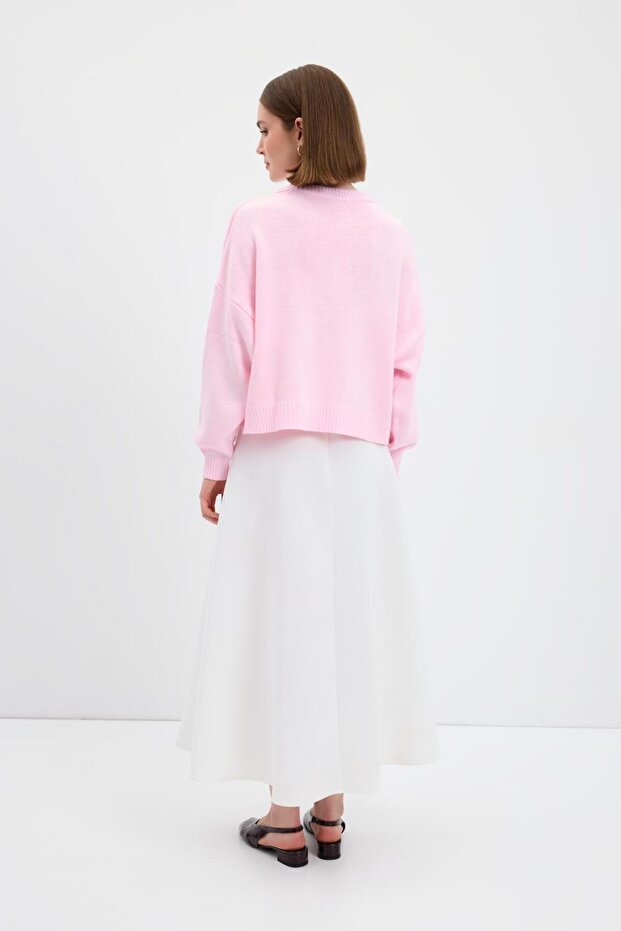 Basic Triko Kazak Pembe - 6