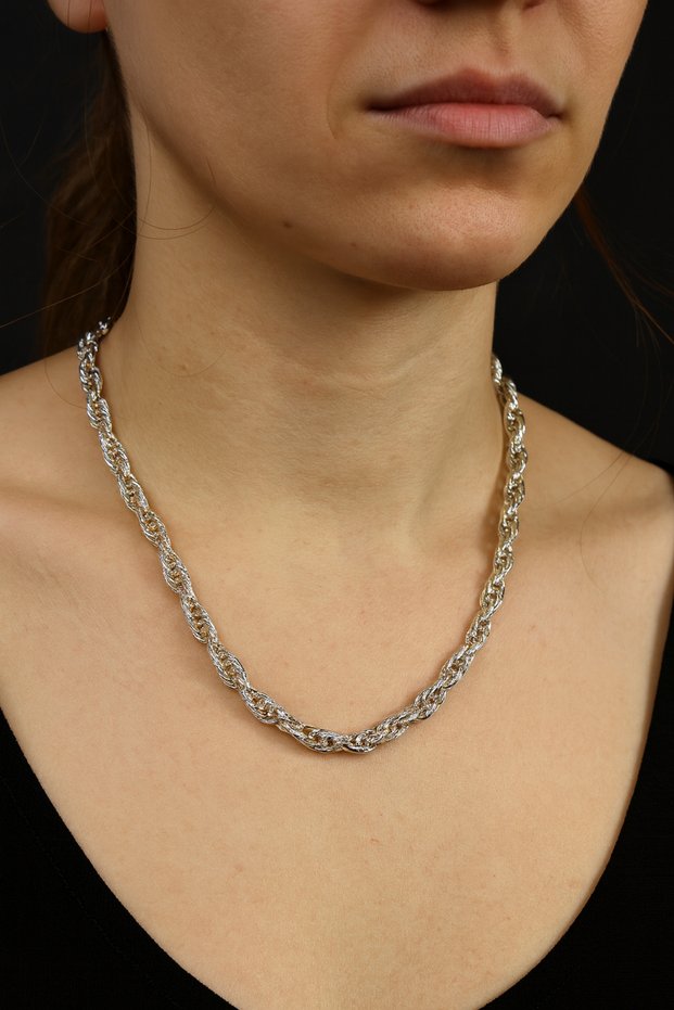 Chain Silver Color Women's Necklace