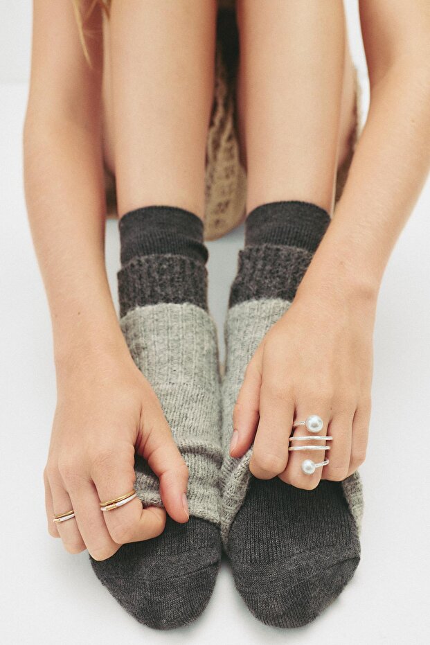 5'li boho yüzük seti - 1