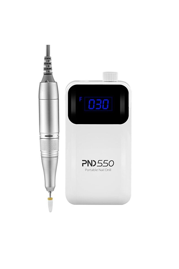 PND550 Pro Cordless Nail Drill – 30,000 RPM Rechargeable E-File, LCD Display, Adjustable Speed