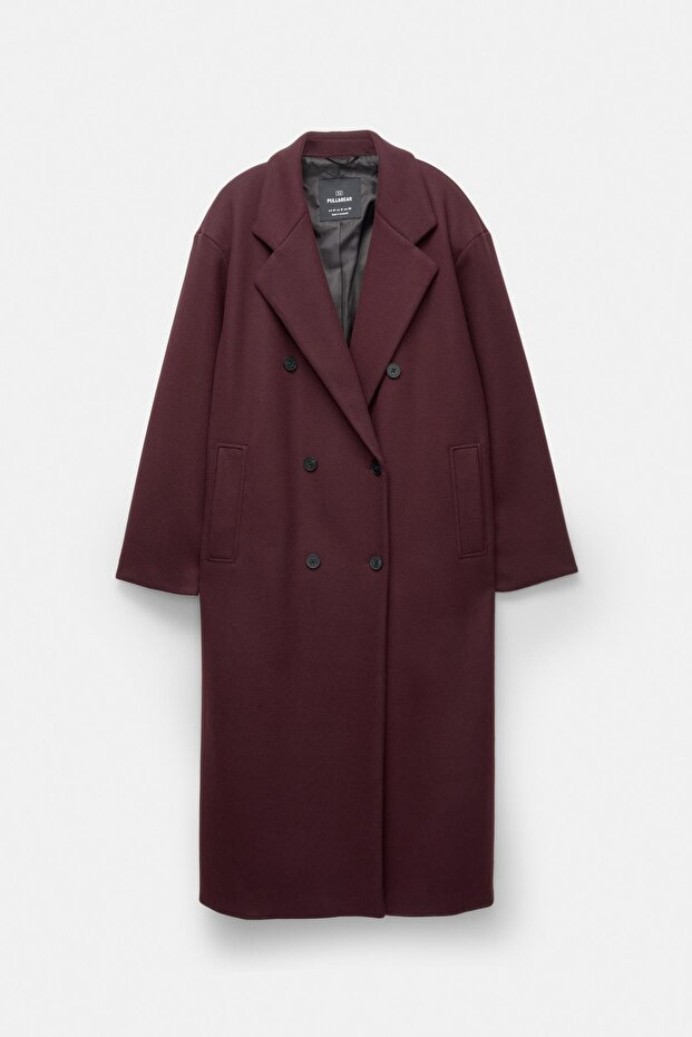 Kruvaze uzun kaşe kaban - 6