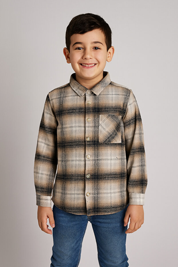 Erkek Çocuk Oduncu Gömlek - 1