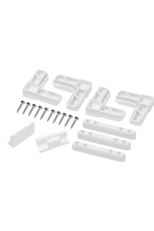 Accessory set for mounting mosquito nets, white, - 1