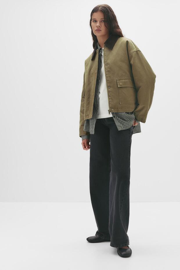 Kadife yakalı mumlu ceket - 3