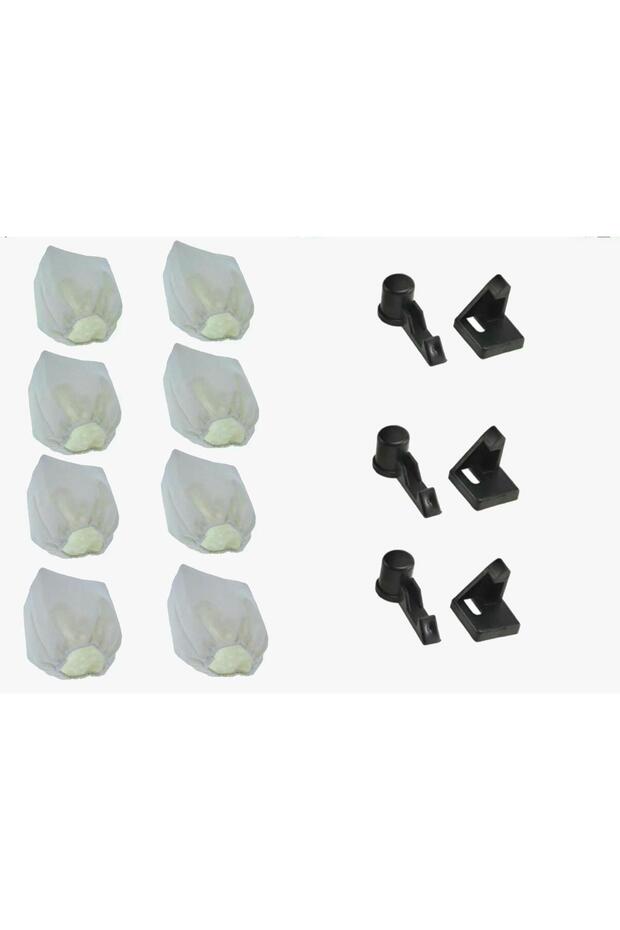 P1200/P1250/ حقيبة مكنسة كهربائية رمادية أصلية (8 قطع + 3 مجموعات = 6 مجموعات مشابك)