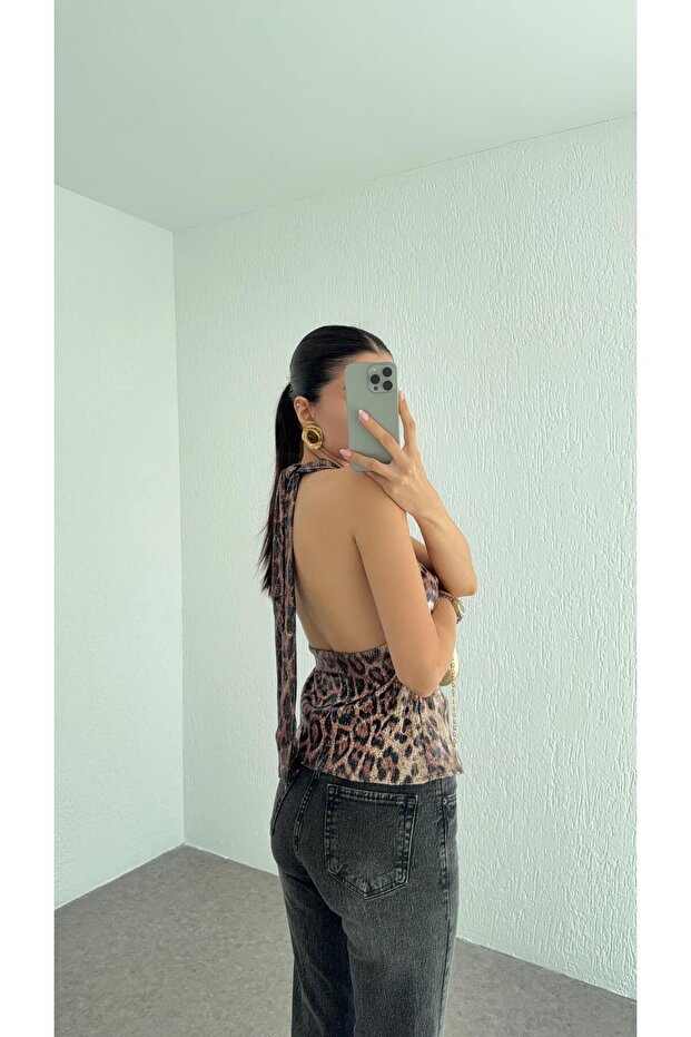 Sequined Leopard Blouse - 2