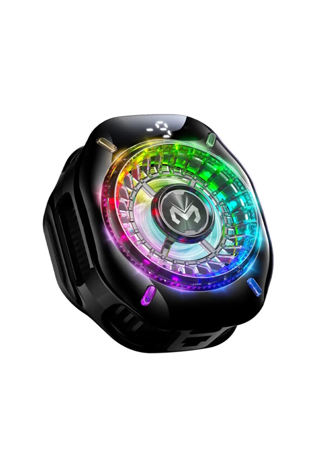 Memo Cx10 Phone Cooler Fan with Radiator, Magsafe Attachment, Power Adjustable Fan with Different Degrees, Rgb Lighted Fan - 1