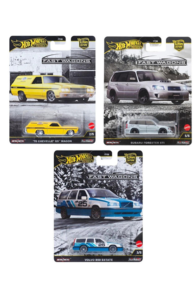 Premium Fast Wagons 3 lü Set - 1