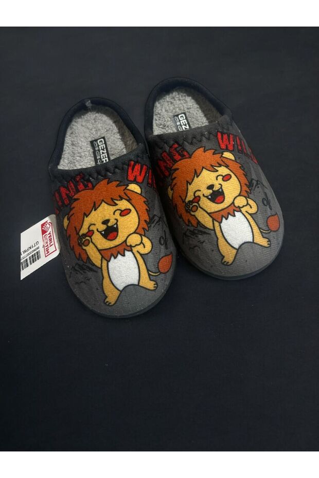 Children's Carpet Slippers Winter Carpet Slippers with Lion