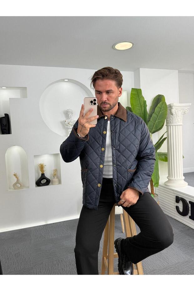 Baklava Desenli Mevsim Mont - 4