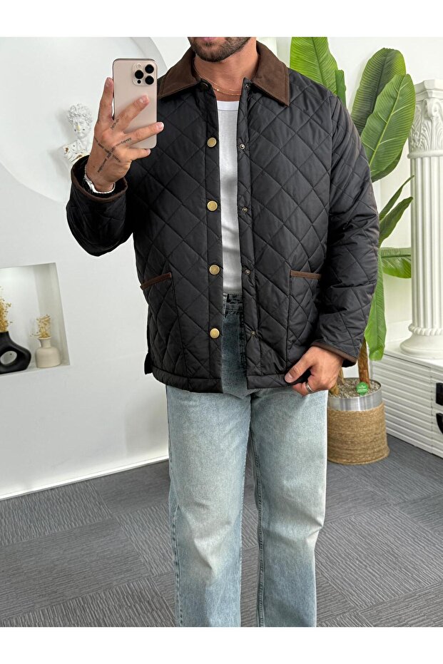 Baklava Desenli Mevsim Mont - 5