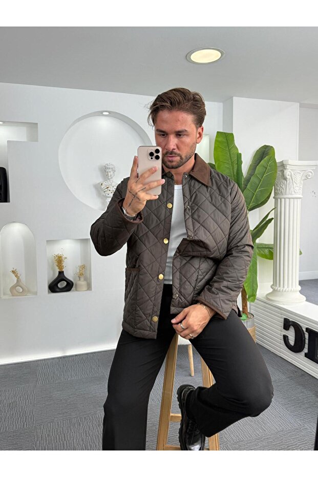 Baklava Desenli Mevsim Mont - 4