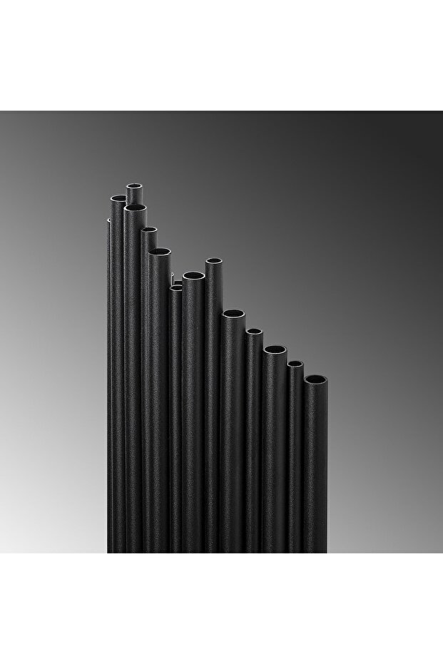 Rustik Metal Tekli Duvar Aplik Pütürlü Siyah, Ambiyans Duvar Aydınlatma KARA-13345 - 6