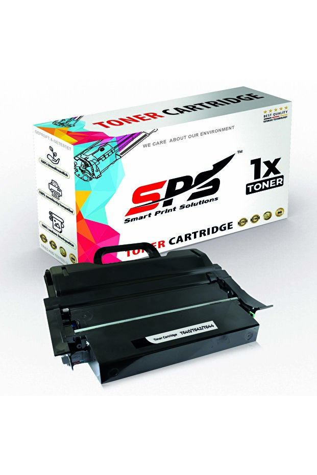 SPS Compatible Toner Cartridges for Lexmark | T642 | 1x Black | Yield Upto 21,000 Pages
