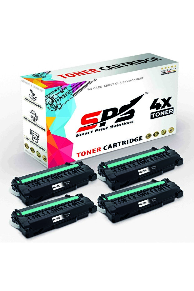 SPS Compatible Toner Cartridges for Samsung | ML-1910 | 4x Black | Yield Upto 2,500 Pages