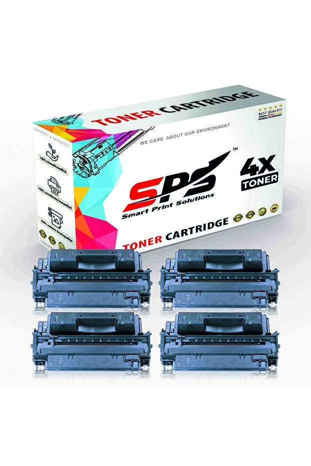 SPS Compatible Toner Cartridges for HP | Q7551A 51A | 4x Black | 6,500 Pages