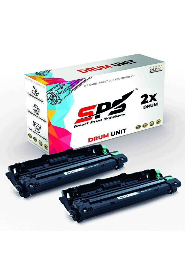 SPS Compatible Drum Cartridges for Brother | DR-241 | 2x Black | Yield upto 15,000 Pages