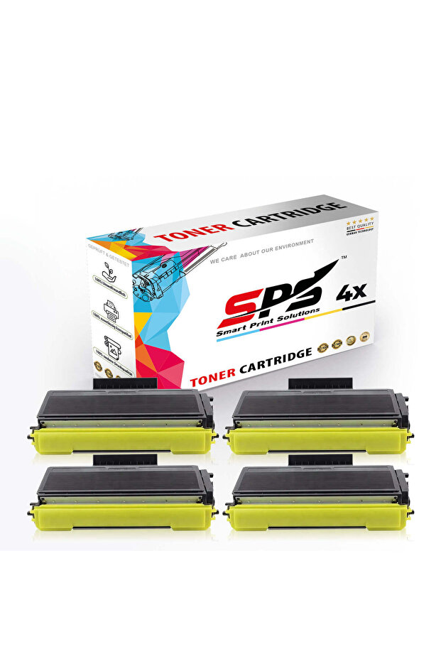 SPS Compatible Toner Cartridges for Brother | TN-7600 | 4x Black | 6,500 Pages