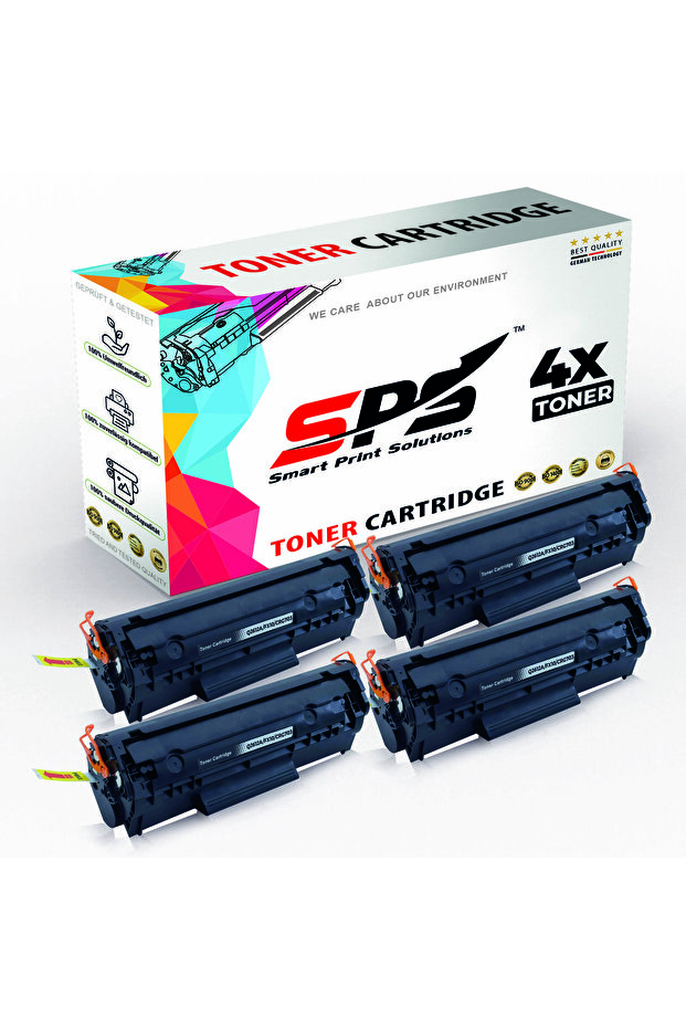 SPS Compatible Toner Cartridges for HP | Q2612A 12A | 4x Black | 2,000 Pages