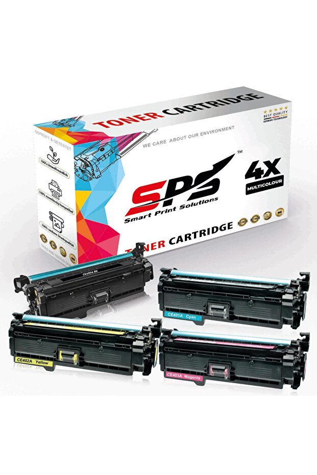 SPS Compatible Toner Cartridges for HP | 507A | 4x Multicolor | Yield upto 5,500 Pages