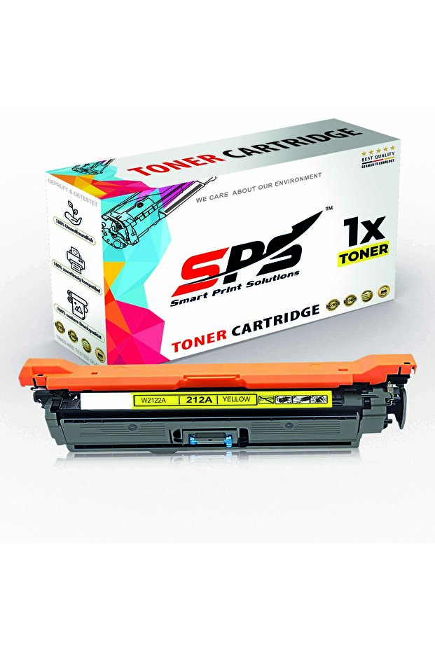 SPS Compatible Toner Cartridges for HP | W2122A 212A | 1x Yellow | Yield upto 4,500 Pages