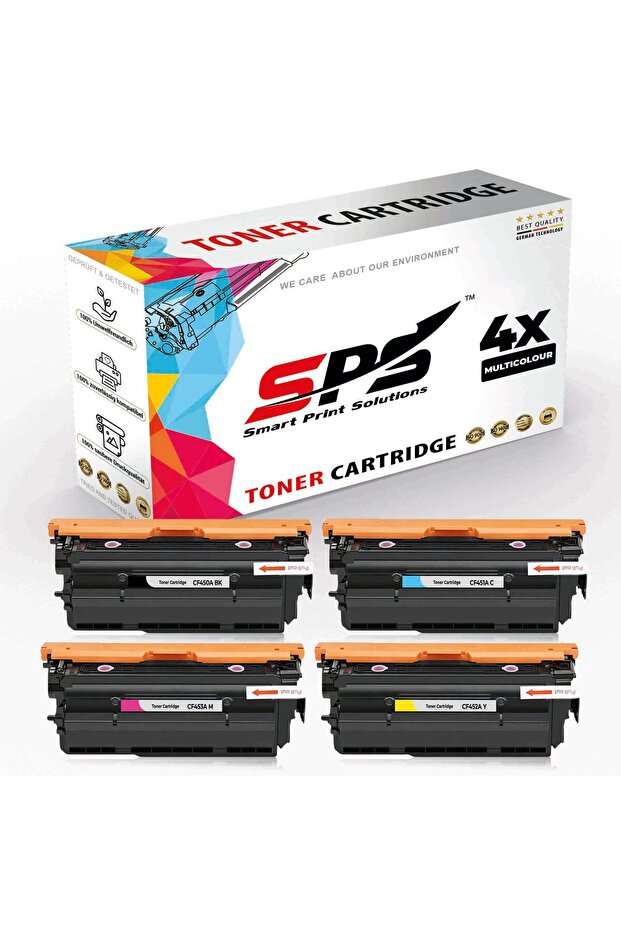 SPS Compatible Toner Cartridges for HP | 655A | 4x Multicolor | Yield upto 12,500 Pages